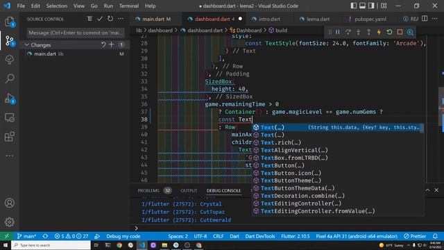 26. Create You Won Game Screen with Ternary Operator on Flutter Overlay - Leena