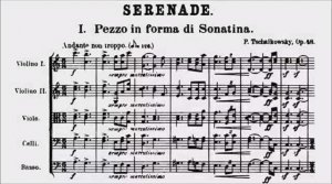 П. Чайковский. Серенада для струнного оркестра op.48 НОТЫ 
Tchaikovsky. Serenade for Strings Op. 48