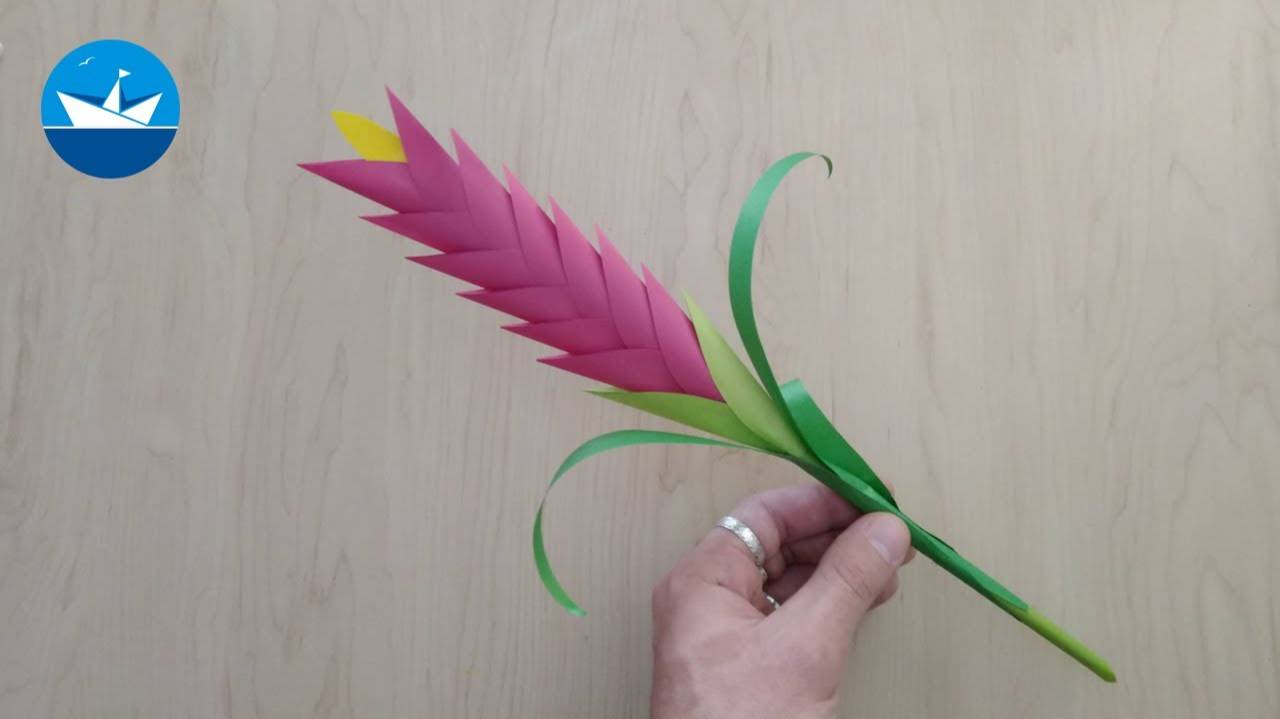Гладиолус из бумаги/Gladiolus made of paper/Оригами/DIY