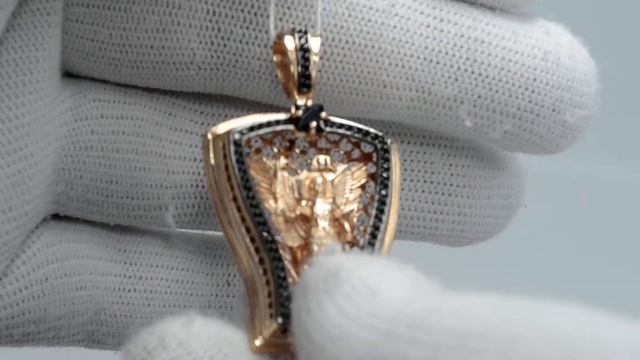 Нательная икона П_ба_с Архангел Михаил, золото 585 пробы красное смотреть онлайн