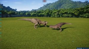 Carnotaurus VS T-Rex - Jurassic World Evolution