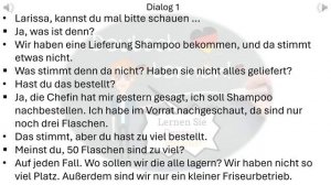 Dialoge B1  | Deutsch lernen durch Hören | 7 |