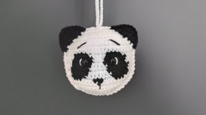 Панда крючком. Панда поворотными рядами (техника Ragdoll). Crochet panda amigurumi