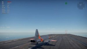 Landing on aircarrier goes wrong [WarThunder] with F-5A