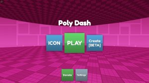 Играю в Poly dash в Roblox