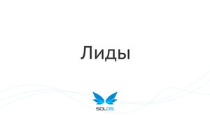 Изменить статус лида | solOS