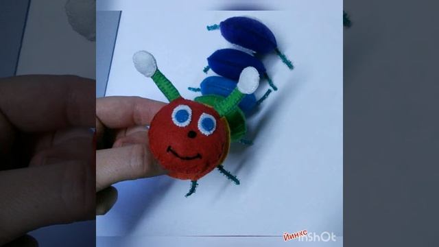 #Гусеничка. #Развивающая #игрушка для малышей своими руками