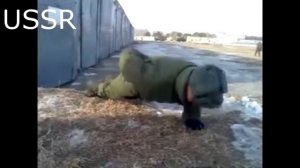 Как отжимаются в Америке и в России