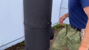 Планируем временную баню из сотового поликарбоната. Архивное видео из неопубликованных на YouTube.