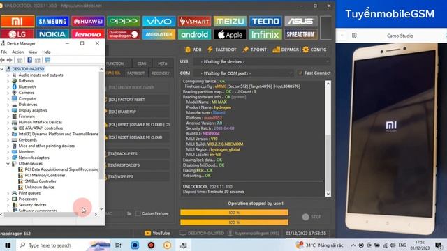Ẩn micloud xiaomi mimax unlocktool - Hidden micloud xiaomi mimax done by unlocktool