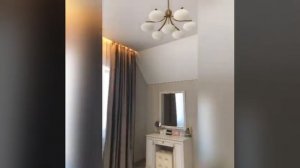 Красивые  скрытые ниши под шторы с подсветкой