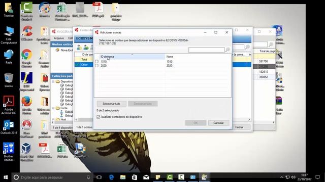 Controle de trabalho Kyocera KM Net Viewer смотреть онлайн