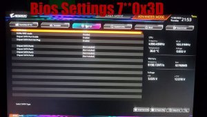 Bios Settings 7950x3D 7800x3D [Gigabyte Aorus Elite Ax x670]
