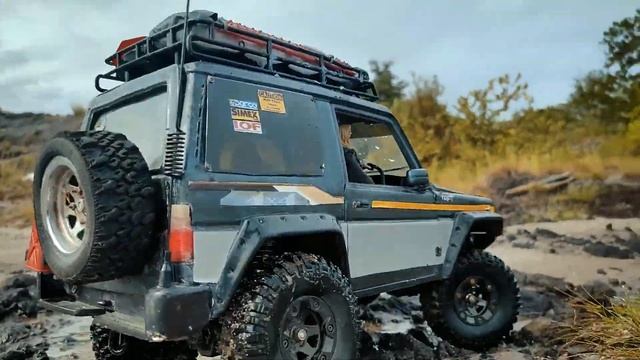 Radio control mainan seperti asli nya mobil offroad daihatsu taft