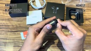 Airpods 2 black edition Highest Quality Ever.