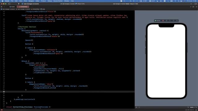 👨🏻💻SWIFTUI: Create a  Modern Task Manager App Tutorial using Swift,Xcode, UI Layout, UI DESIGN ✅