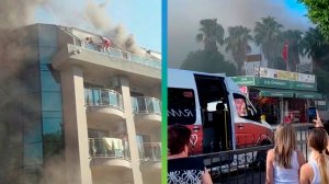 Пятизвездочный отель с туристами из России загорелся в Турции