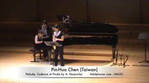 3rd JMLISC Pin-Hua Chen (Taiwan) Prelude, Cadence et Finale by A. Desenclos