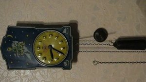 Часы ходики из набора Юный Часовщик