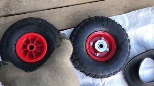 Камера 3.00-4 надувного колеса 260х85 с загнутым ниппелем