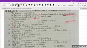 jac class 11 accountacy model paper 2023/set ALL SET term exam PYQ most expected mcq