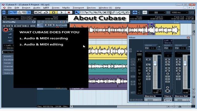 Cubase 5 Tutorial - Lesson 02: About Cubase смотреть онлайн