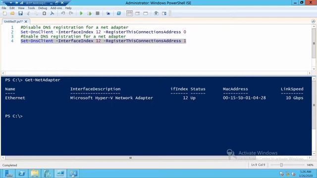 Disable NIC DNS registration with Powershell | QuickTip смотреть онлайн