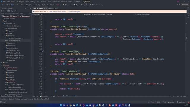 #7 .NET MAUI + ASP.NET Core Web API ile ToDo Uygulaması | MyTasker.Mobile Katmanı,ViewModels,Tabbar