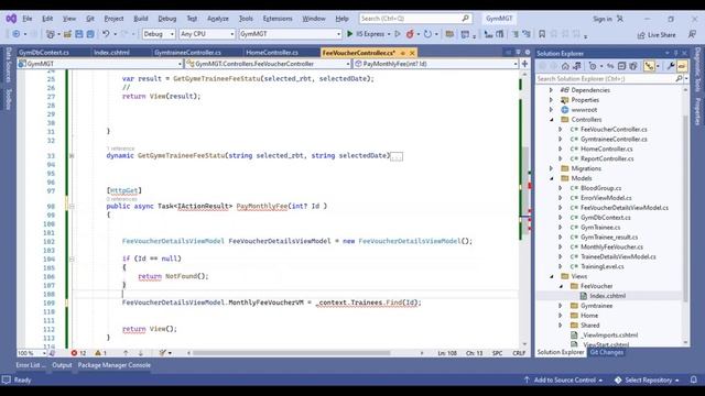 ASP DOT NET CORE MVC | GYM MANAGEMENT WEB APP | ENTITY FRAMEWORK CORE | MS SQL SERVER | LAST PART