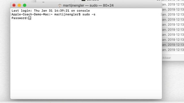 Terminal gebruiken op macOS (ook met sudo) смотреть онлайн