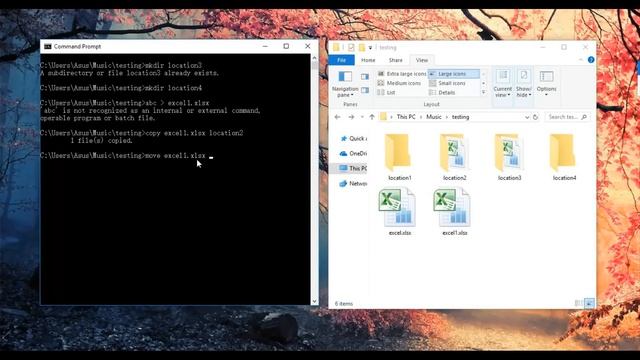 Window Command Prompt #3 - Create, copy, move and delete program file and folder #TPROGRAMMINGT смотреть онлайн