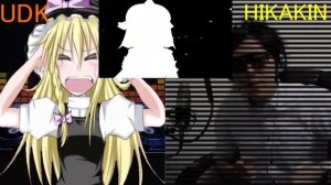 UDK VS HIKAKIN ボイパ対決 Bad Apple!!