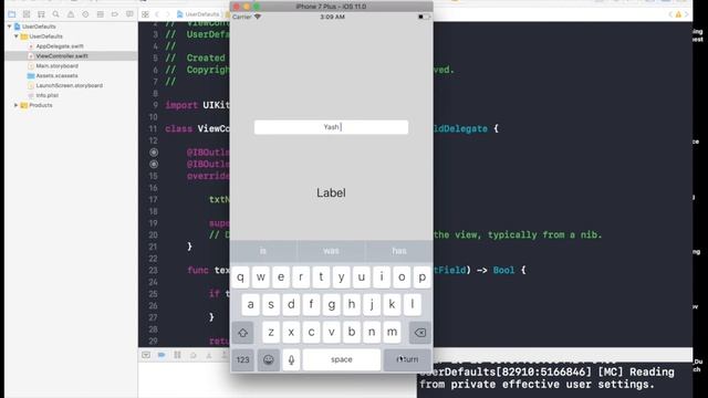 UserDefaults (Swift 4 + Xcode 9.0) смотреть онлайн