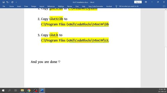 Install OpenGL, GLUT On Windows With CodeBlocks - OpenGL Tutorial