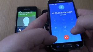 Incoming call&Outgoing call at the Same Time  teXet B200 +Samsung S4 mini Android 11 cover+S2