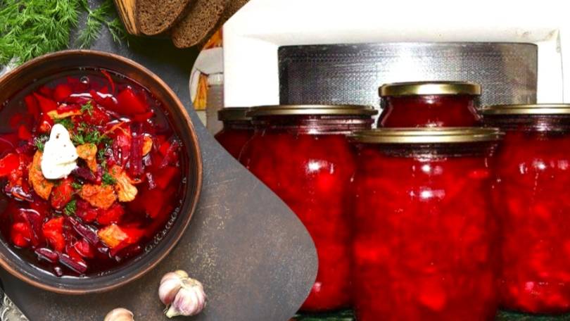 Борщ на зиму: как приготовить и законсервировать с капустой и свеклой.