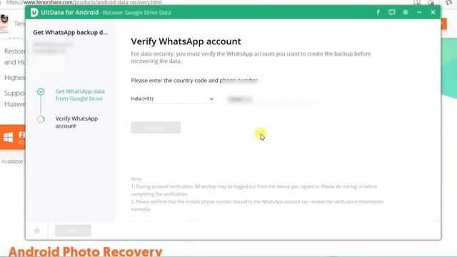 How To Download And Restore WhatsApp Backup From Google Drive | Tenorshare UltData For Android.