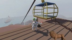 Пластилиновые человечки - Вода прохождение на 2-их / Human Fall Flat Water