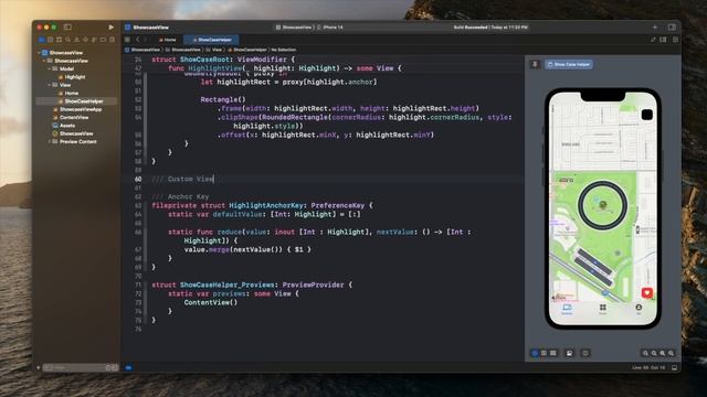 SwiftUI Showcase View - Highlight App New Features - App OnBoarding - SwiftUI Tutorials