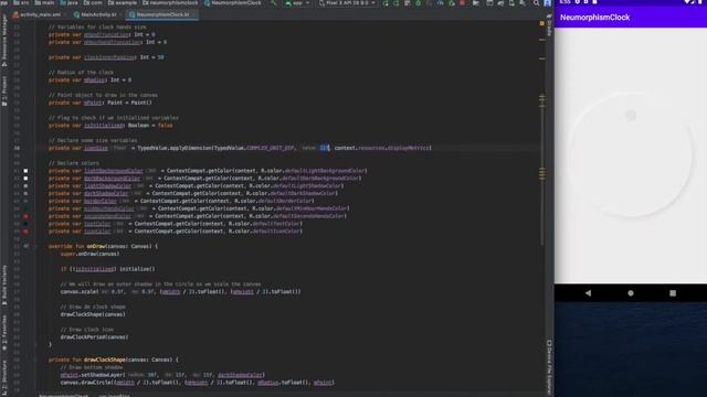 (Android) Neumorphism Clock UI (SpeedCode)