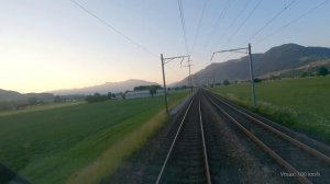 HD Деникен - Цюрих - Кур поездка на поезде, Швейцария [06.2023]