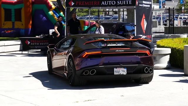 Lamborghini Huracan Parking 5.2L V10 Engine Sound Chameleon Paint - 2019 HIN LA смотреть онлайн