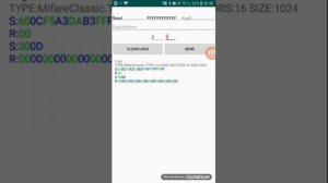 Mifare classic 1k card