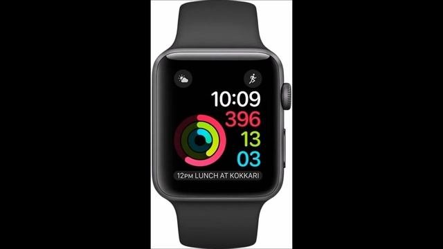 Apple Watch Series 2 - 42 Mm Space Gray Aluminum Case With Black Sport Band