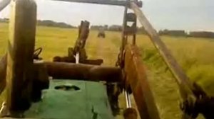 юмз 6 с прицепом от Т-150 груженый рулонами