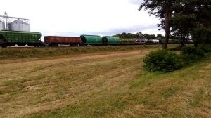 Тепловоз 2ТЭ10МК-3570 возле ст. Скидель