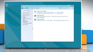 Windows Features on and off in Windows® 8