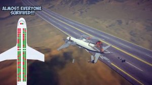 Pick a Seat to SURVIVE #3! Emergency Landing in Besiege  | Plane Crash