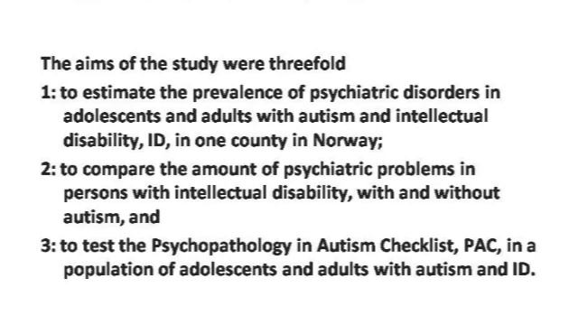 (Parte 1/2) Psychiatric disorders in adolescents and adults with Autism... смотреть онлайн
