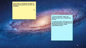 Screen Recording on IMAC or MACBOOK